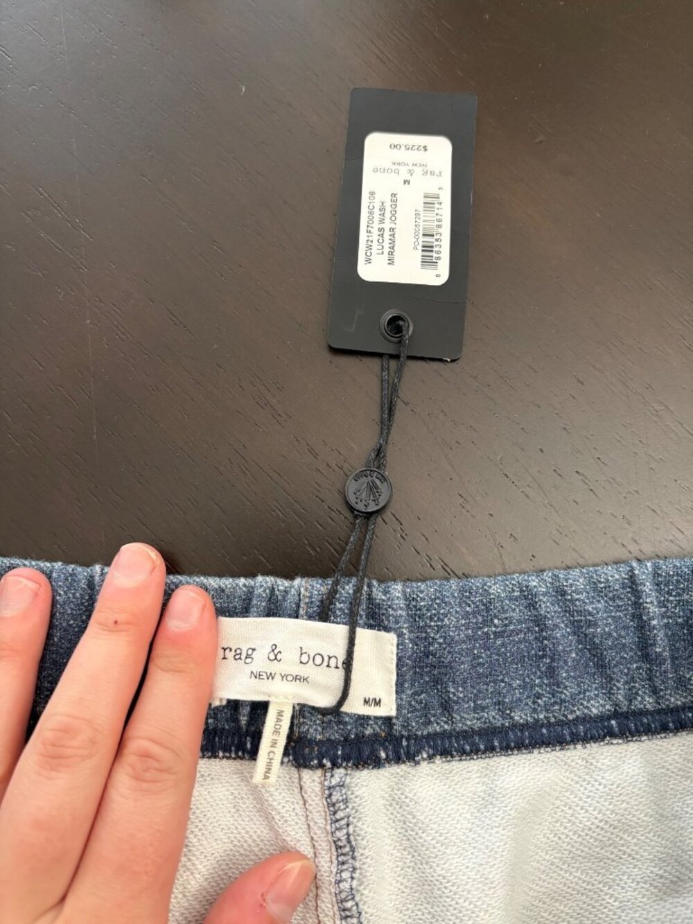 NEW $225 Rag & Bone Miramar Joggers Lucas Wash Pull-On Pants Sweatpant Jeans - Picture 9 of 12
